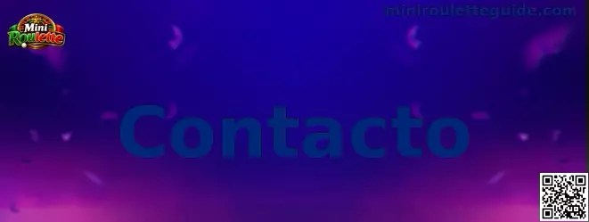 Página de contacto de Mini Roulette