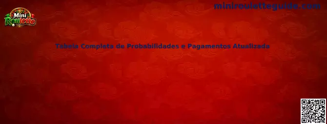 Tabela Completa de Probabilidades e Pagamentos Atualizada
