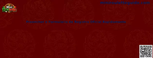 Formulario de registro oficial para Mini Roulette