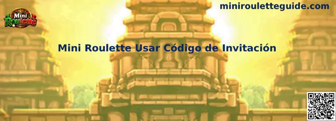 Guía visual para usar un código de invitación de Mini Roulette